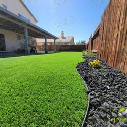 Synthetic Turf And Concrete