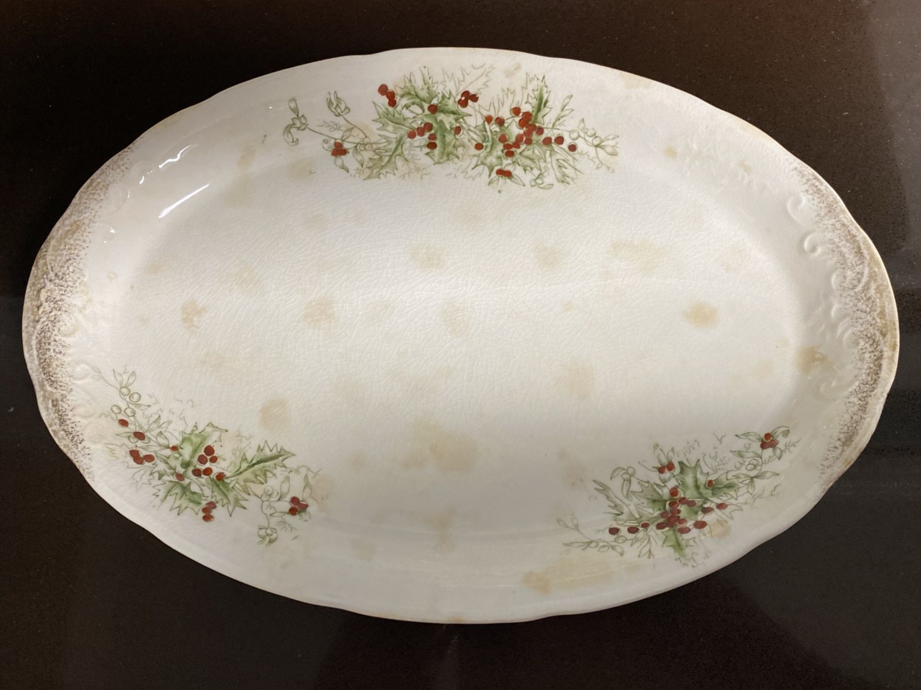 VINTAGE Holiday Platter