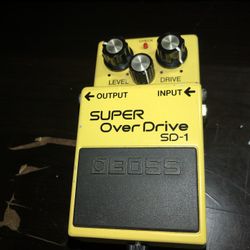 Boss Super Over Drive Sd1 Effects Pedal
