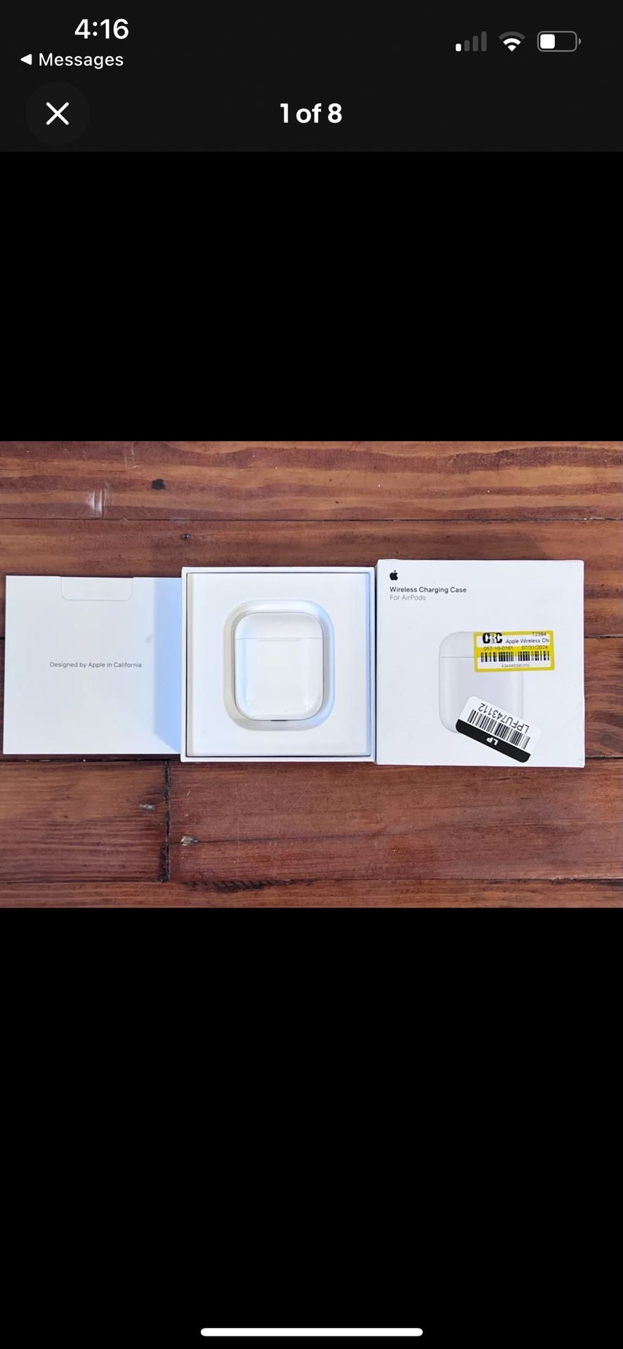 Apple Wireless Charging Case for AirPods 2nd Gen A2031