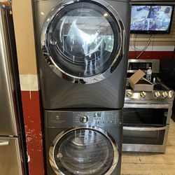 Dark Gray 27” Width Electrolux Front Loader Set Washer And Electric Dryer FOR SALE!!!!