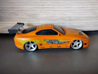Fast & Furious Brian’s 1995 Toyota Supra RC 12” Remote Control Car USB Jada Toys. No Remote