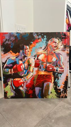 Boxing  Metal Art Rocky Balboa 40”x40”