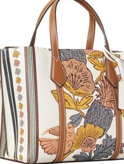 Tory Perry Print Leather Bag
