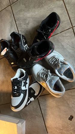 Mixed Lot of 4 Sneakers Nike BAPE