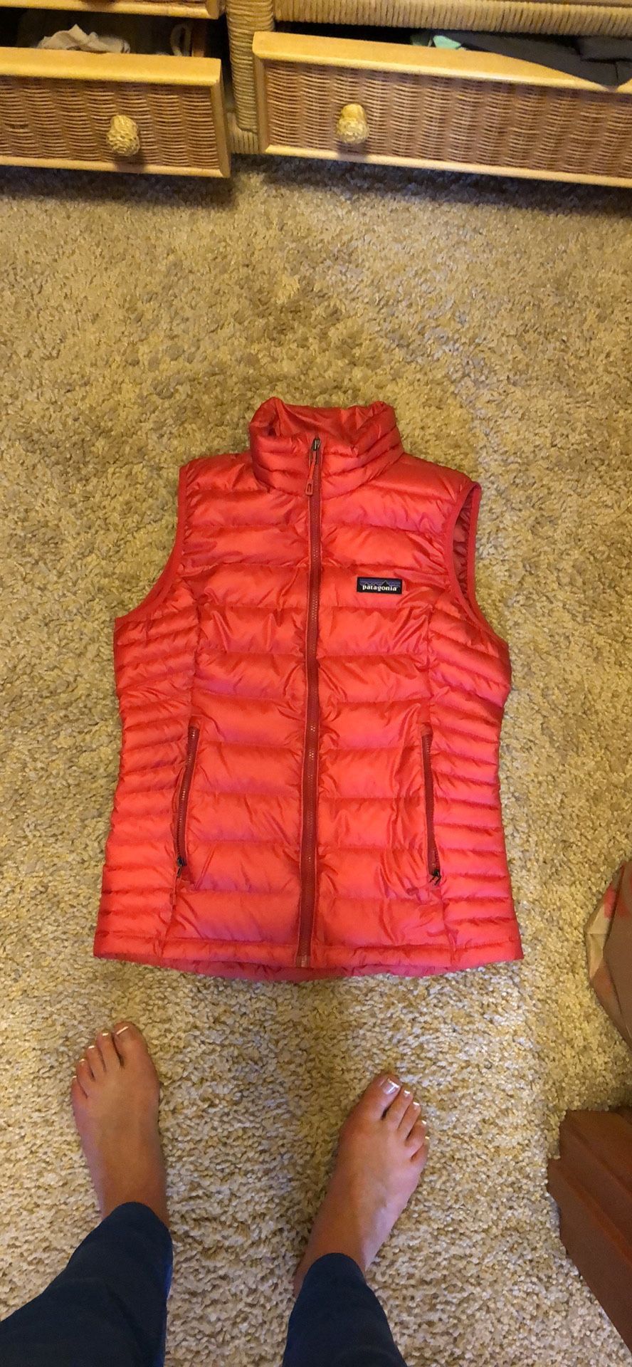 Brand new red Patagonia down vest