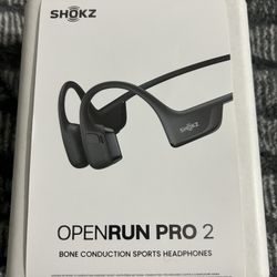 Brand New Shokz OpenRun Pro 2 Bluetooth Wireless Headphones Model S820 - Black