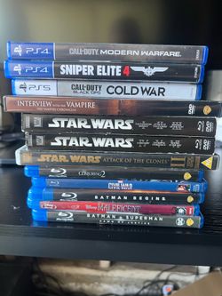 Blu-ray movies and PS4/5 Games