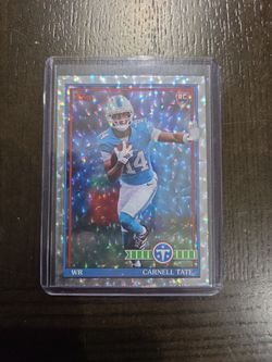 Carnell Tate Topps RC Holo NFL Trading Card