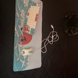 Keyboard Mouse And Mousepad 