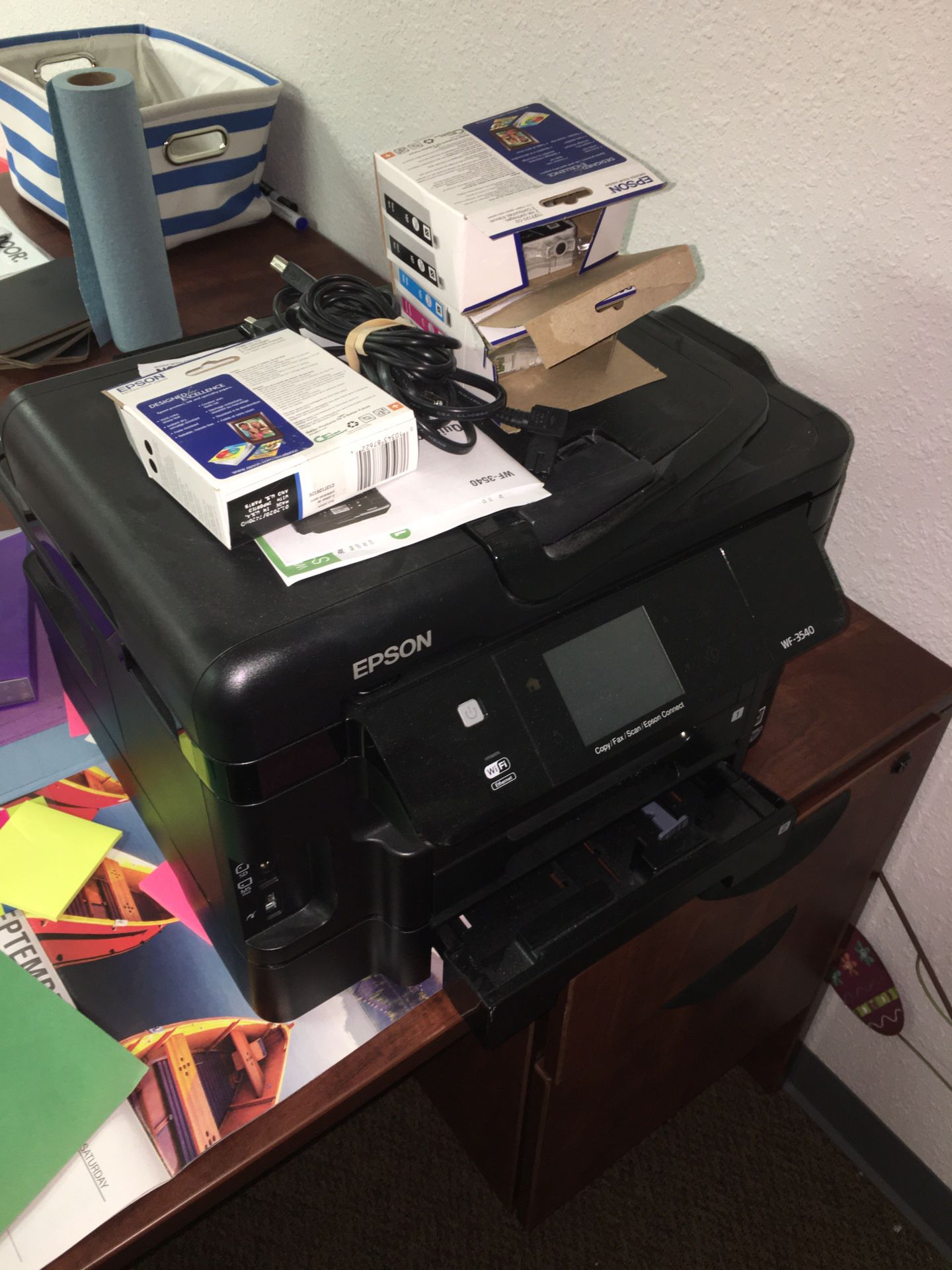 Epson WF-3540 printer with lots of ink