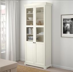 IKEA Liatorp Bookcase with Glass Doors