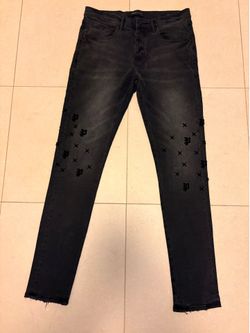 Purple jeans