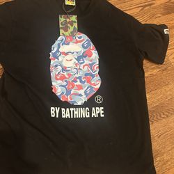 Bape t shirt japanese size XXXL fits us XL true to size 