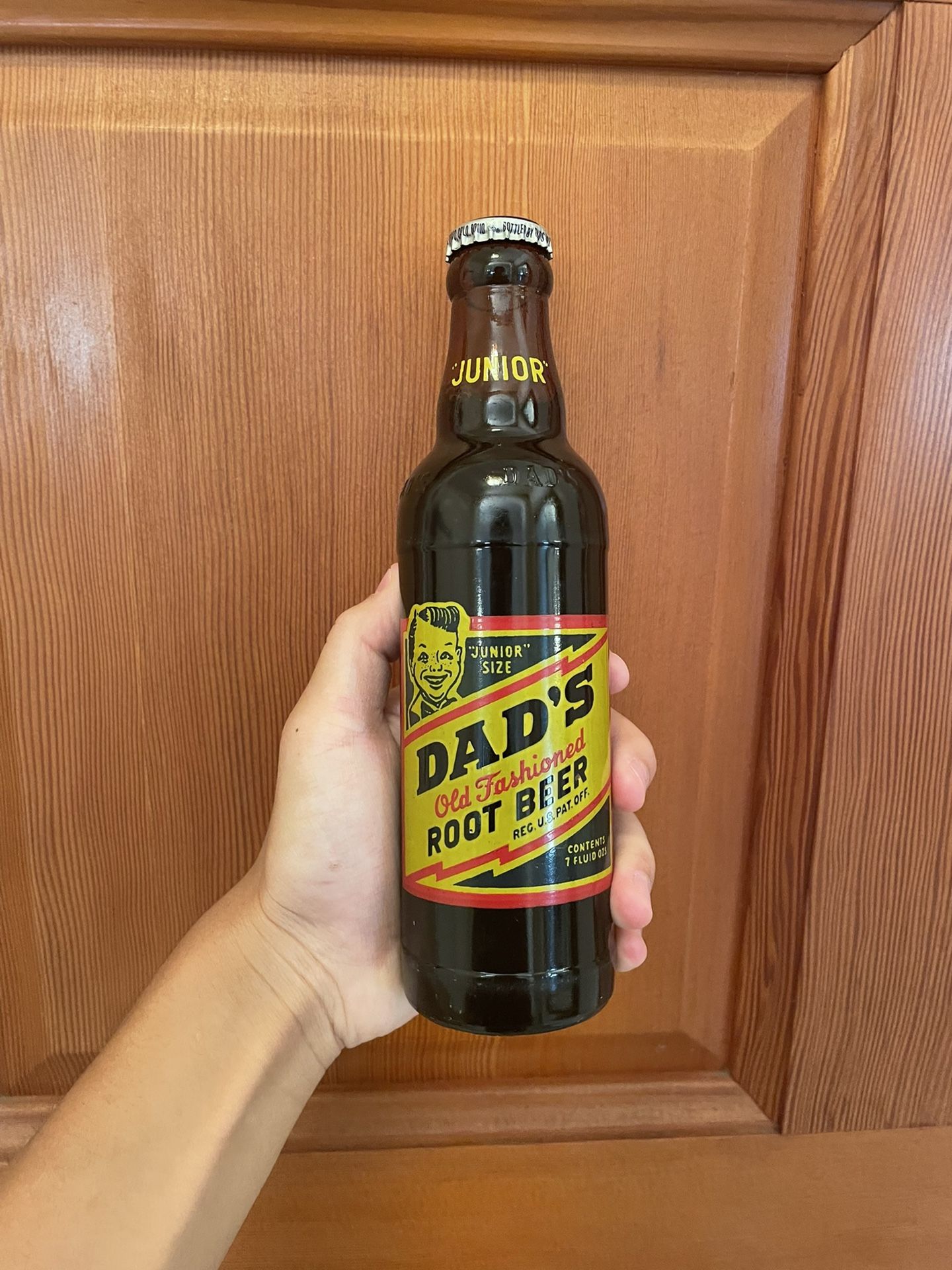 Vintage 1940s Dads Root beer Draft Bottle Full