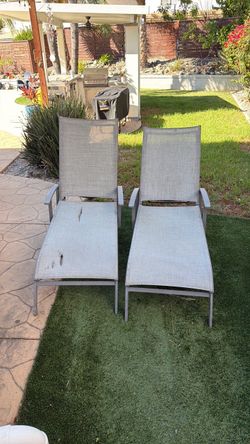 Free Sunbrella patio chairs.