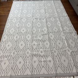 Washable Signature Iceberg Woven Large 6x9 Indoor Area Rug