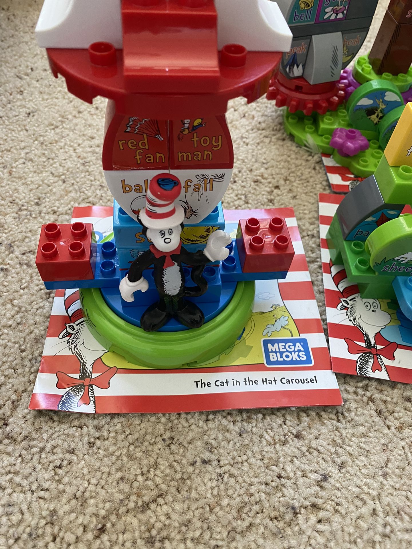 Dr Seuss Mega Blocks Set Of 4 With Instructions