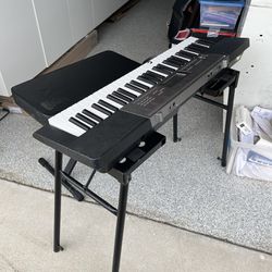 Keyboard with bench