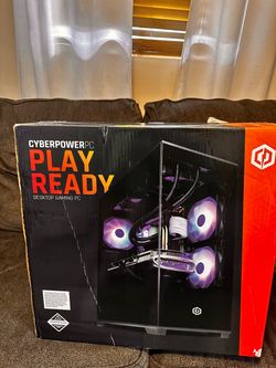 🔥 BRAND NEW / factory boxed / never opened CyberPowerPC Gaming PC | Ryzen 5 | 16GB RAM | RX 6400 | RGB 🔥