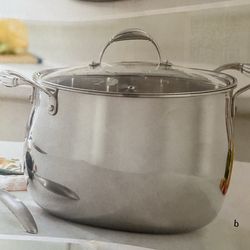 Olla para caldo de 12 qt Tri ply