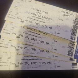 Sunday 3-2  Have 3 Lawn Tix Dodgers Today