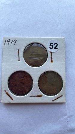 1919, 1919D, 1919S Wheat Pennies