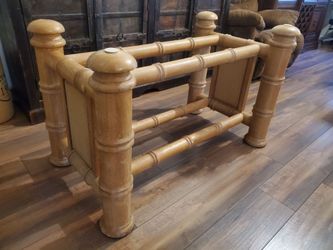 Dining Table Solid wood glass in top