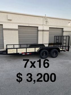 New 7x16 Utility Trailer 