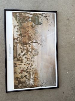 Art Poster - Hendrick Avercamp - Winter Landscape with skaters 1608.