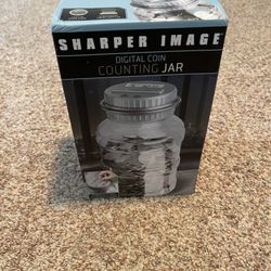 Sharper Image Digital Coin Counting Jar