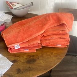 For A Brand New Coral Color Bath Towels