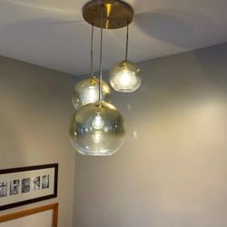 New Gold Tanyah 3 - Light Dimmable Globe Chandelier