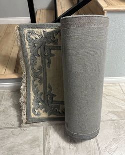 Filigree Aubusson Blue Runner Rug