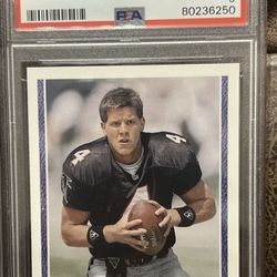 Brett Favre Rookie Card / 1991 Upper Deck (PSA 9 - MINT)