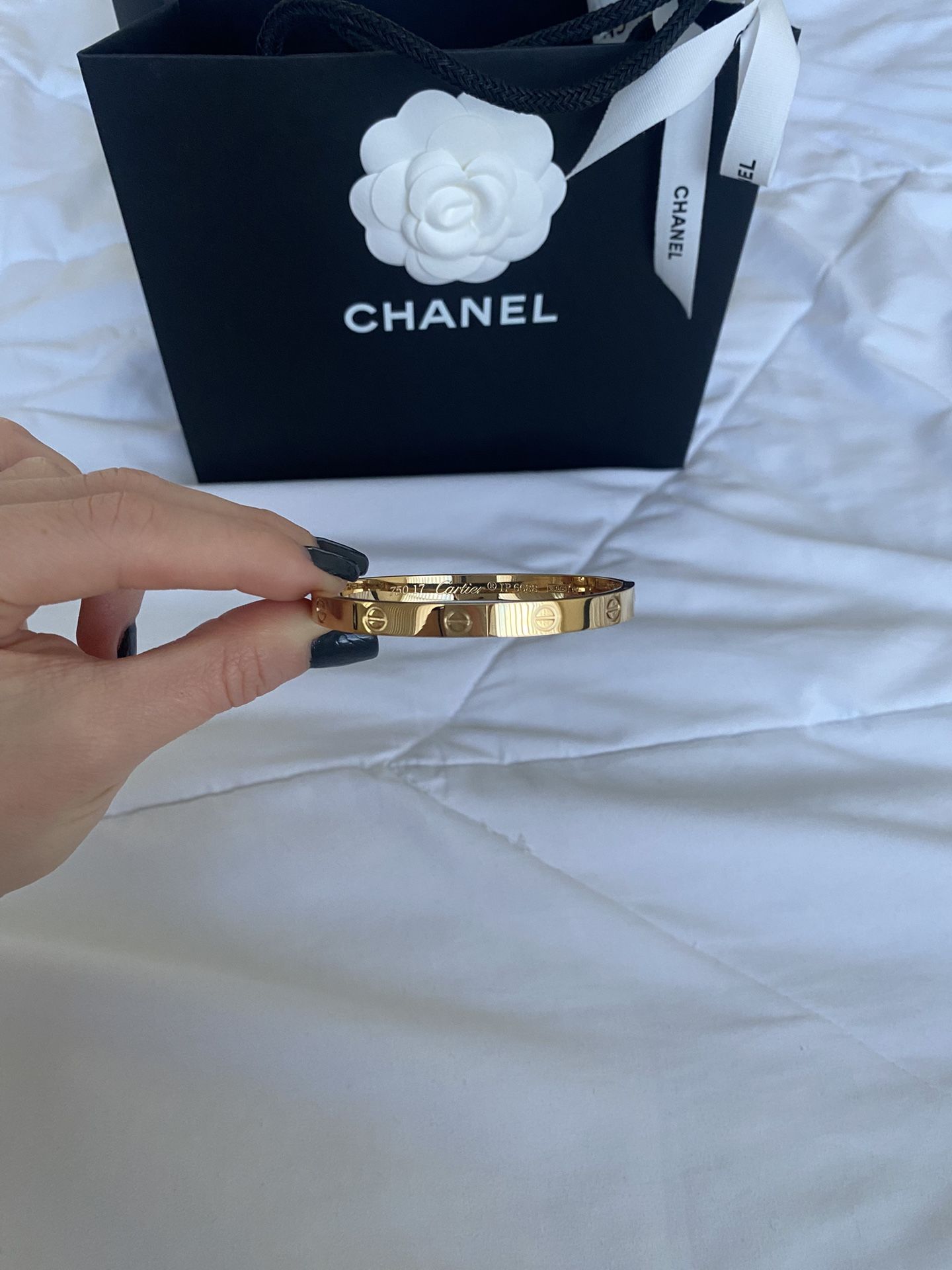 Cartier Love bracelet, no diamonds, size 17