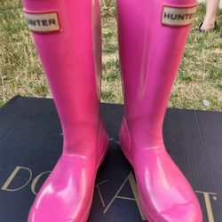 Girls Size 3 Hunter Boots 