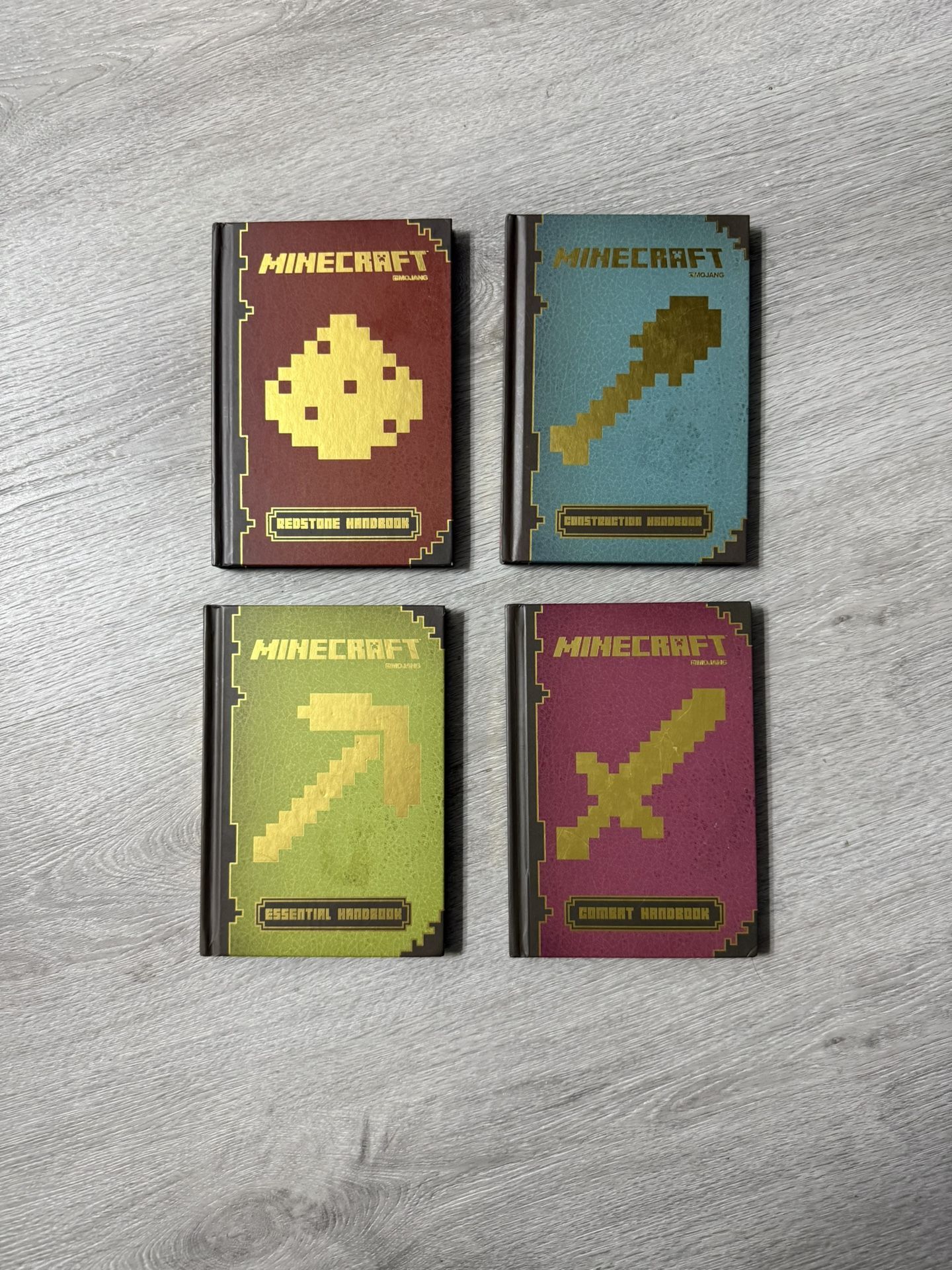 4 Hard Cover Minecraft Books