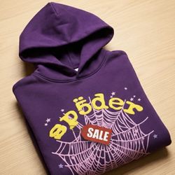 Spider Hoodie Size Medium Rare Drop Purple Finest Quality 