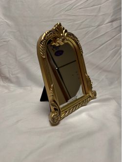 Gold Ornate Baroque-Style Tabletop Vanity Mirror