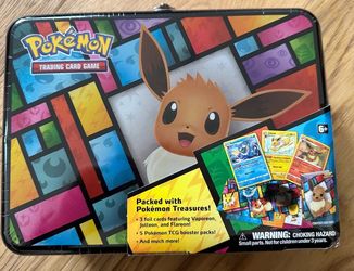 Eevee Treasure Chest Tin + Fusion booster