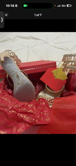 Rene Caovilla golden heels!