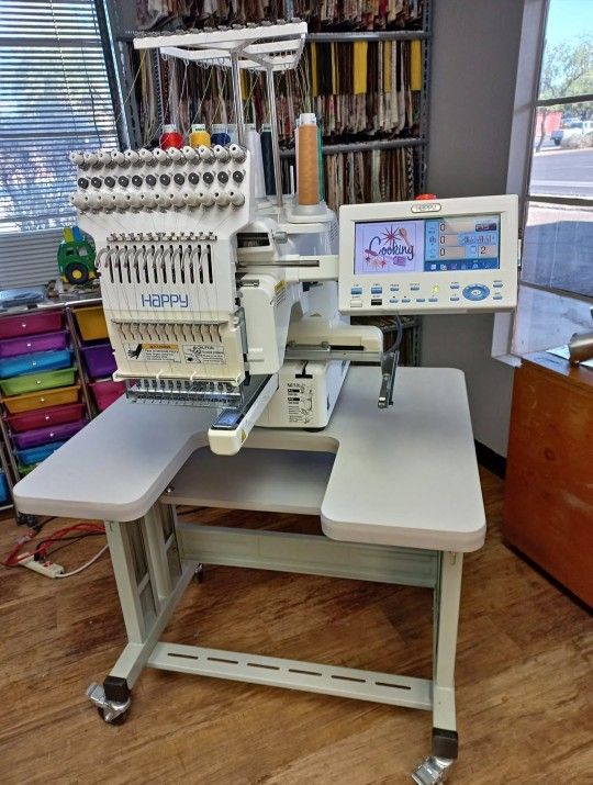 Happy 12-Needle Embroidery
Machine