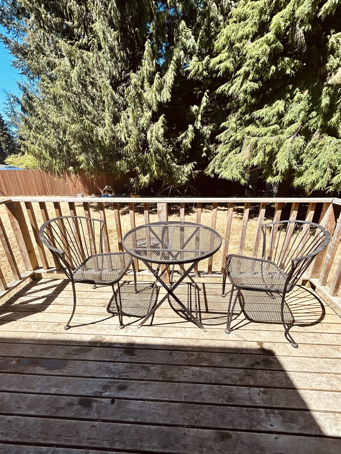 Iron Table + Chairs