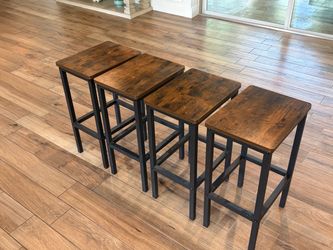 Set of 4 Bar Stools For Sale