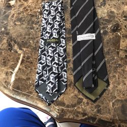 Italian 100% Silk Ties Lot Of 2