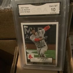 2021 Topps Jd Martinez Gem Mt 10