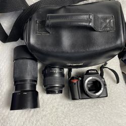 Nikon D60 10.2MP Digital DSLR Camera with AF-S Nikkor DX 18-55mm & 70-300mm