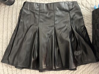 Black Leather Skirt