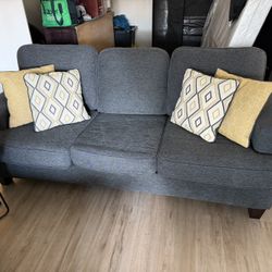 Grey  sleeper Couch